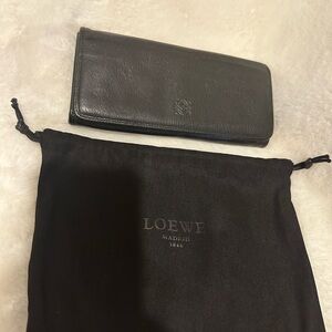 Loewe Black Leather Wallet